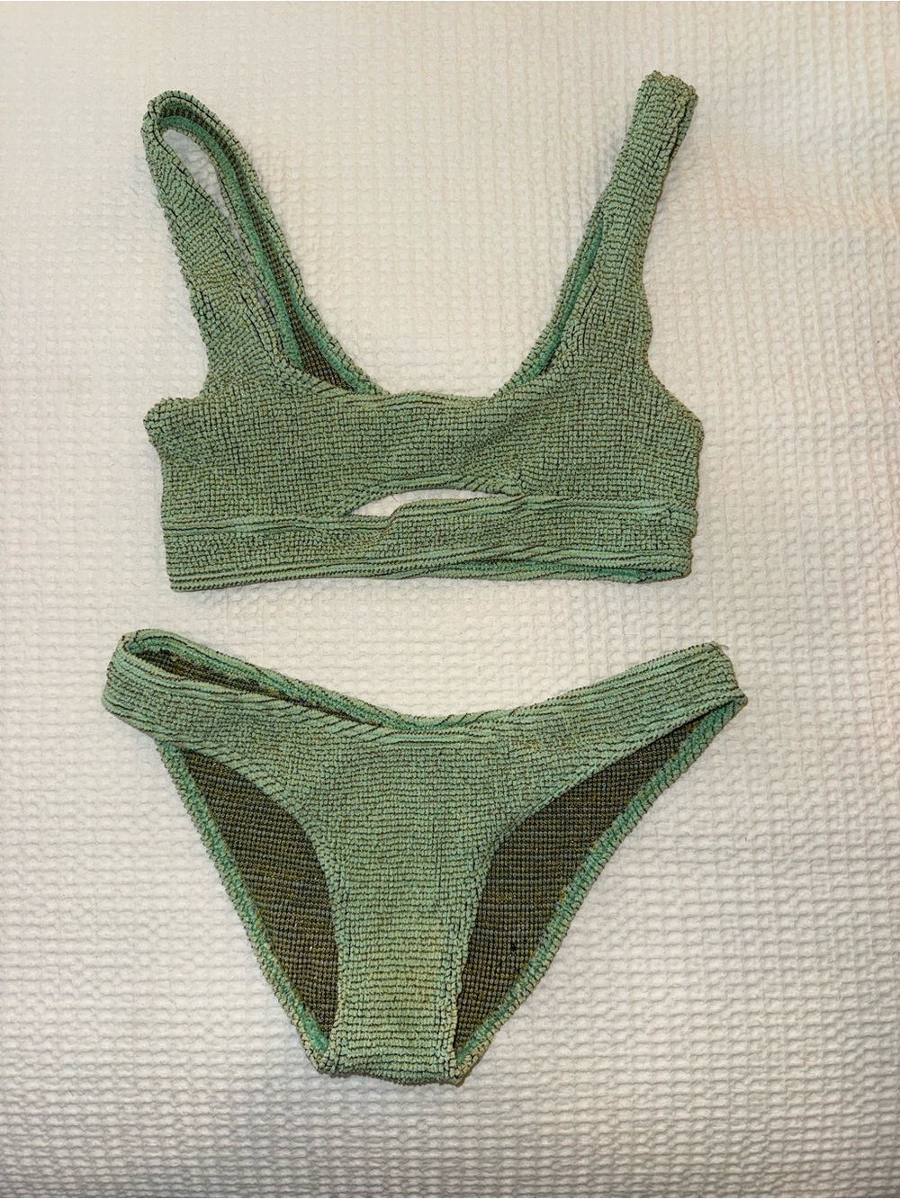 bond-eye Mint Green Lurex Bikini